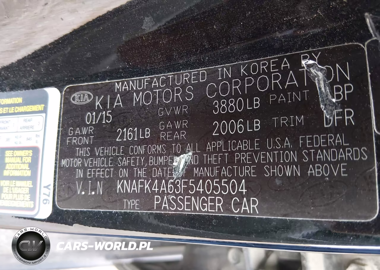 2015 Kia Forte Lx VIN:KNAFK4A63F5405504 - 9