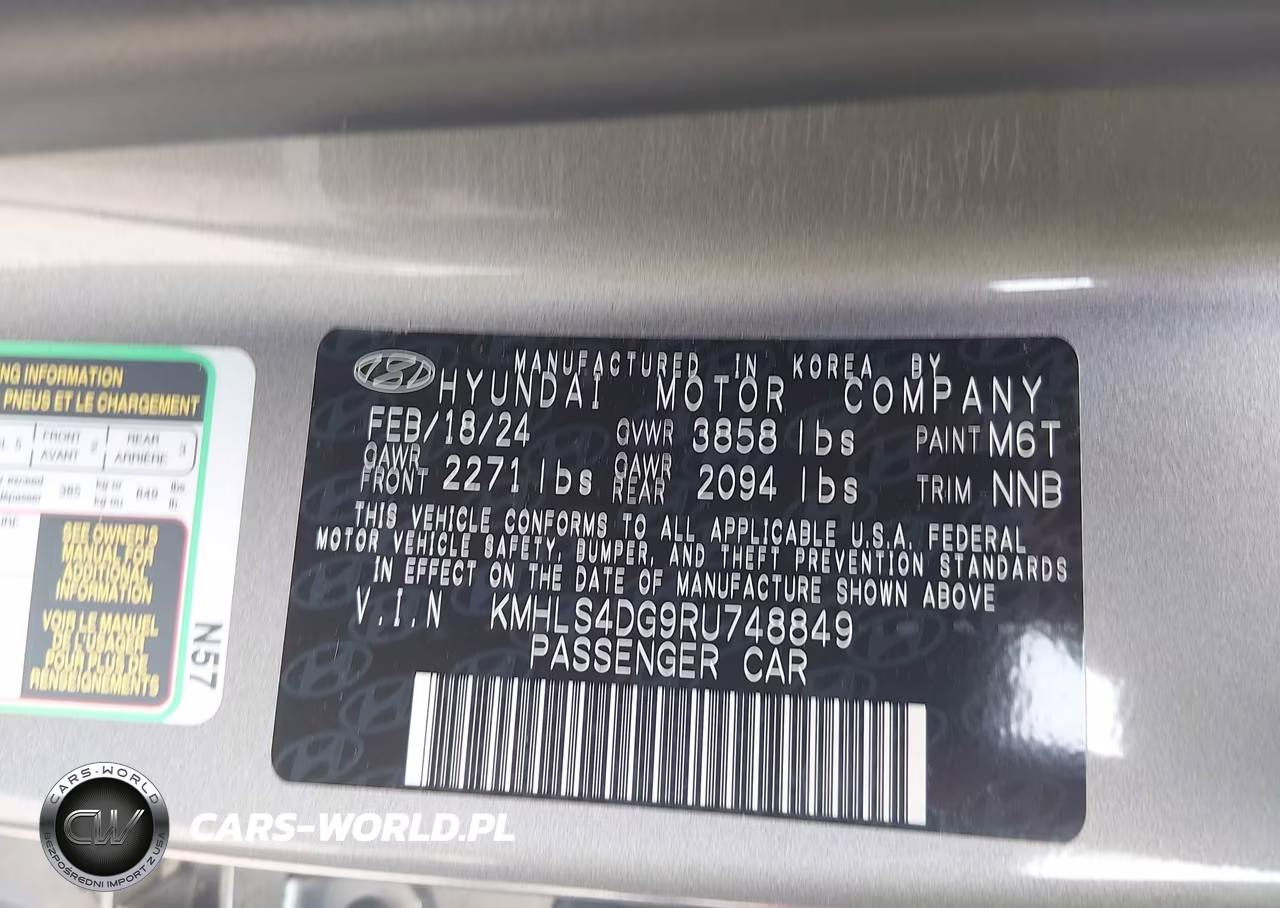2024 Hyundai Elantra Sel VIN:KMHLS4DG9RU748849 - 9