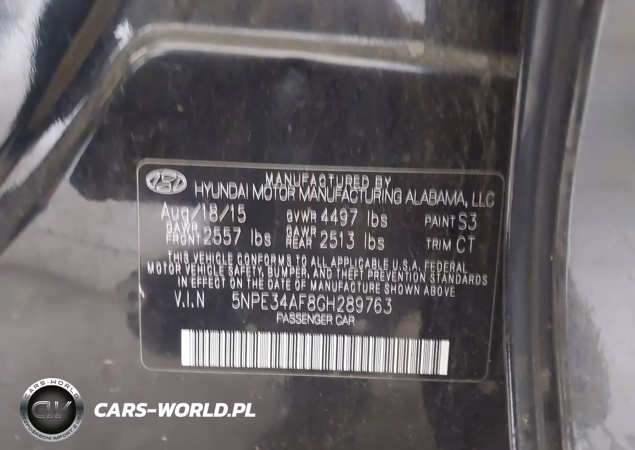 2016 Hyundai Sonata Sport VIN:5NPE34AF8GH289763 - 9