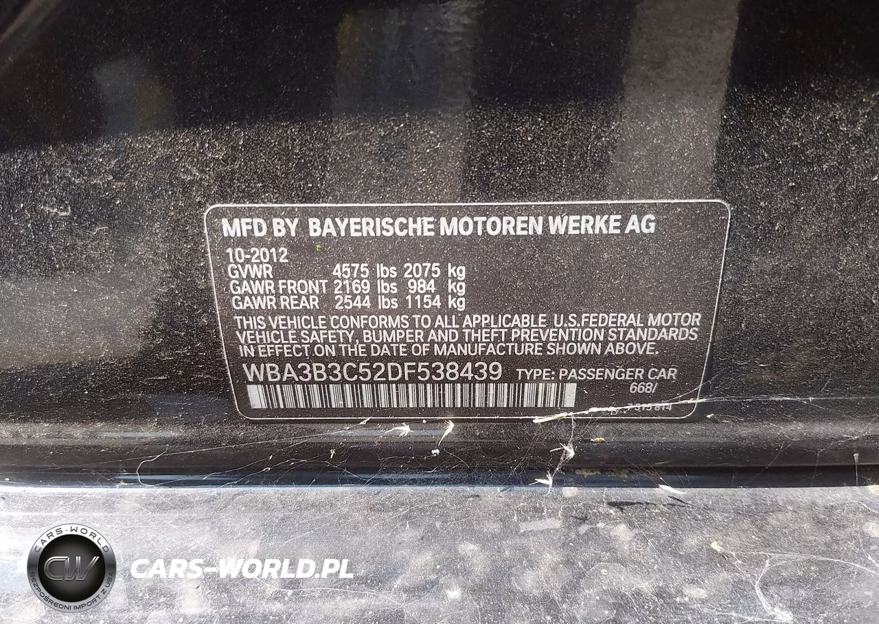 2013 BMW 328I xDrive VIN:WBA3B3C52DF538439 - 9