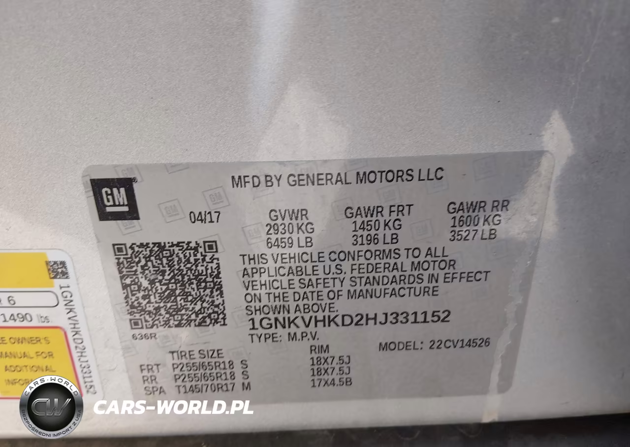 2017 Chevrolet Traverse Lt VIN:1GNKVHKD2HJ331152 - 9