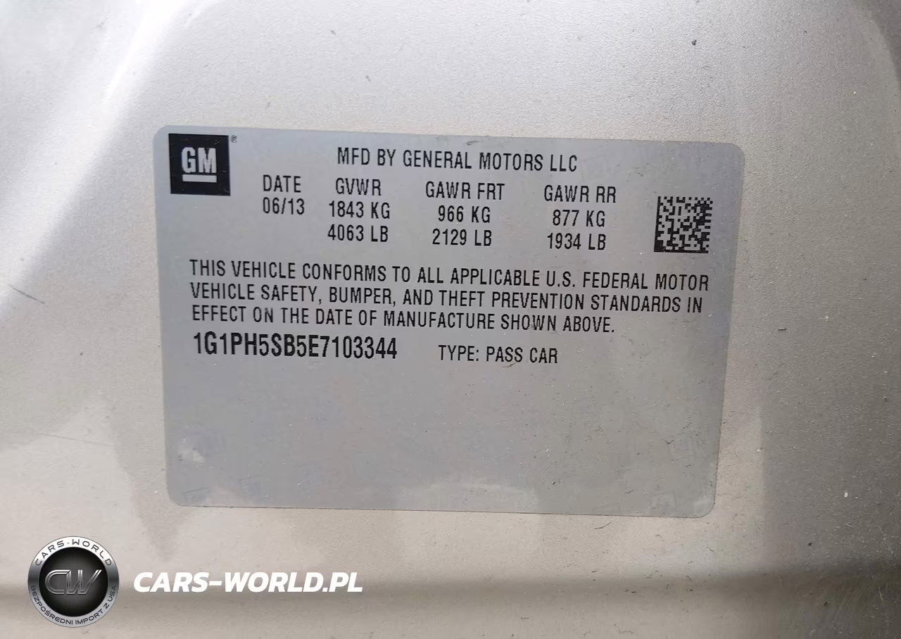2014 Chevrolet Cruze Eco Auto VIN:1G1PH5SB5E7103344 - 9