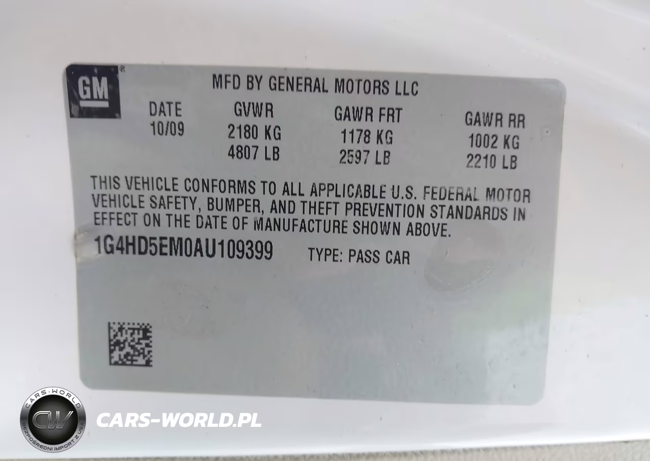 2010 Buick Lucerne Cxl Special Edition VIN:1G4HD5EM0AU109399 - 8