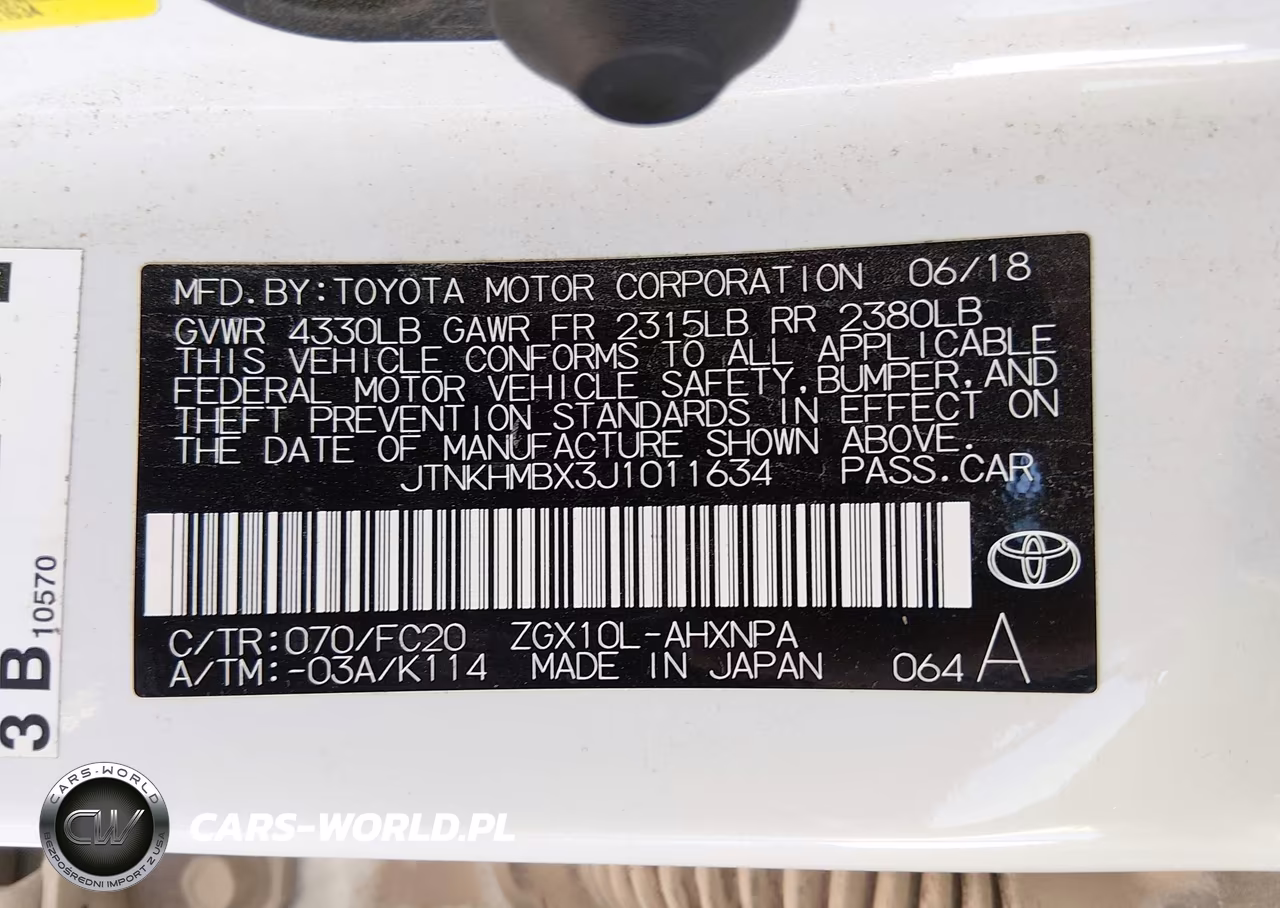 2018 Toyota C-Hr Xle VIN:JTNKHMBX3J1011634 - 9