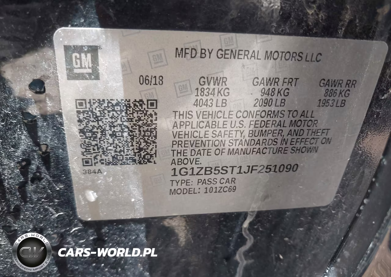 2018 Chevrolet Malibu 1Ls VIN:1G1ZB5ST1JF251090 - 9