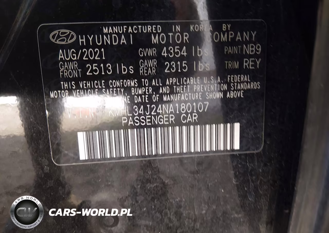 2022 Hyundai Sonata Limited VIN:KMHL34J24NA180107 - 9
