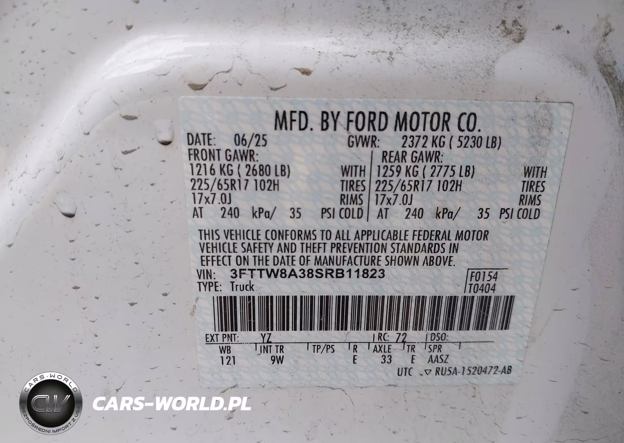 2025 Ford Maverick Xl VIN:3FTTW8A38SRB11823 - 9
