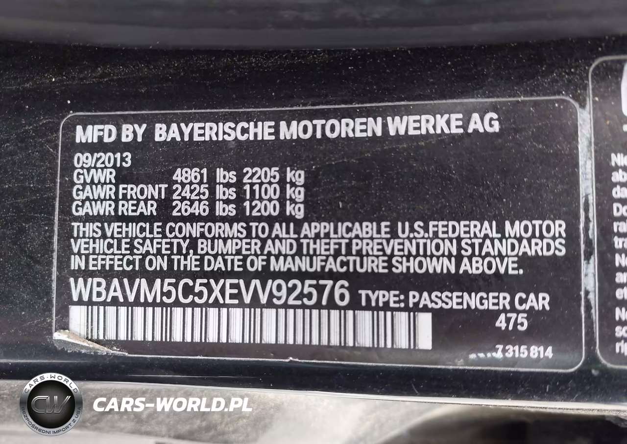 2014 BMW X1 xDrive35I VIN:WBAVM5C5XEVV92576 - 9
