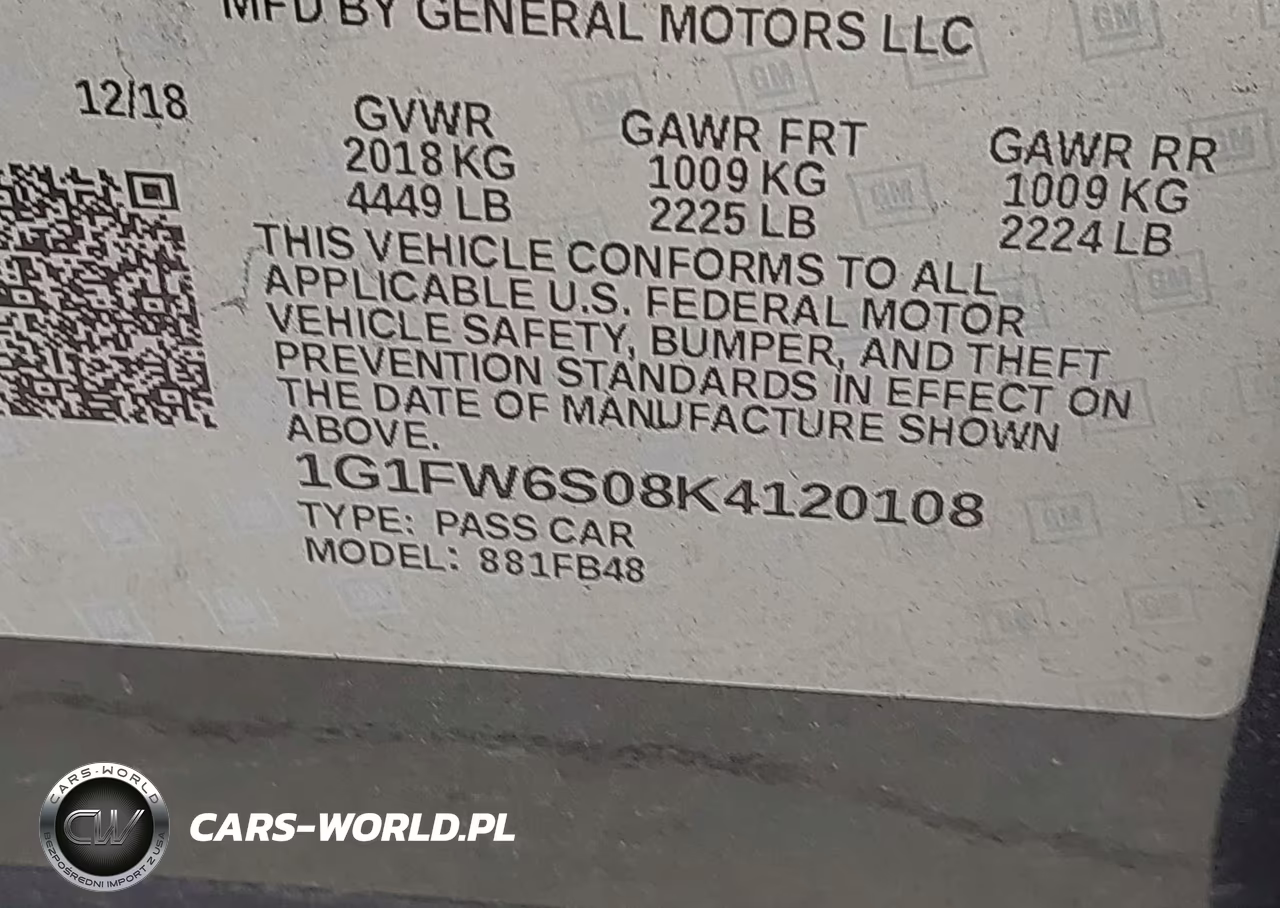 2019 Chevrolet Bolt Ev Lt VIN:1G1FW6S08K4120108 - 9