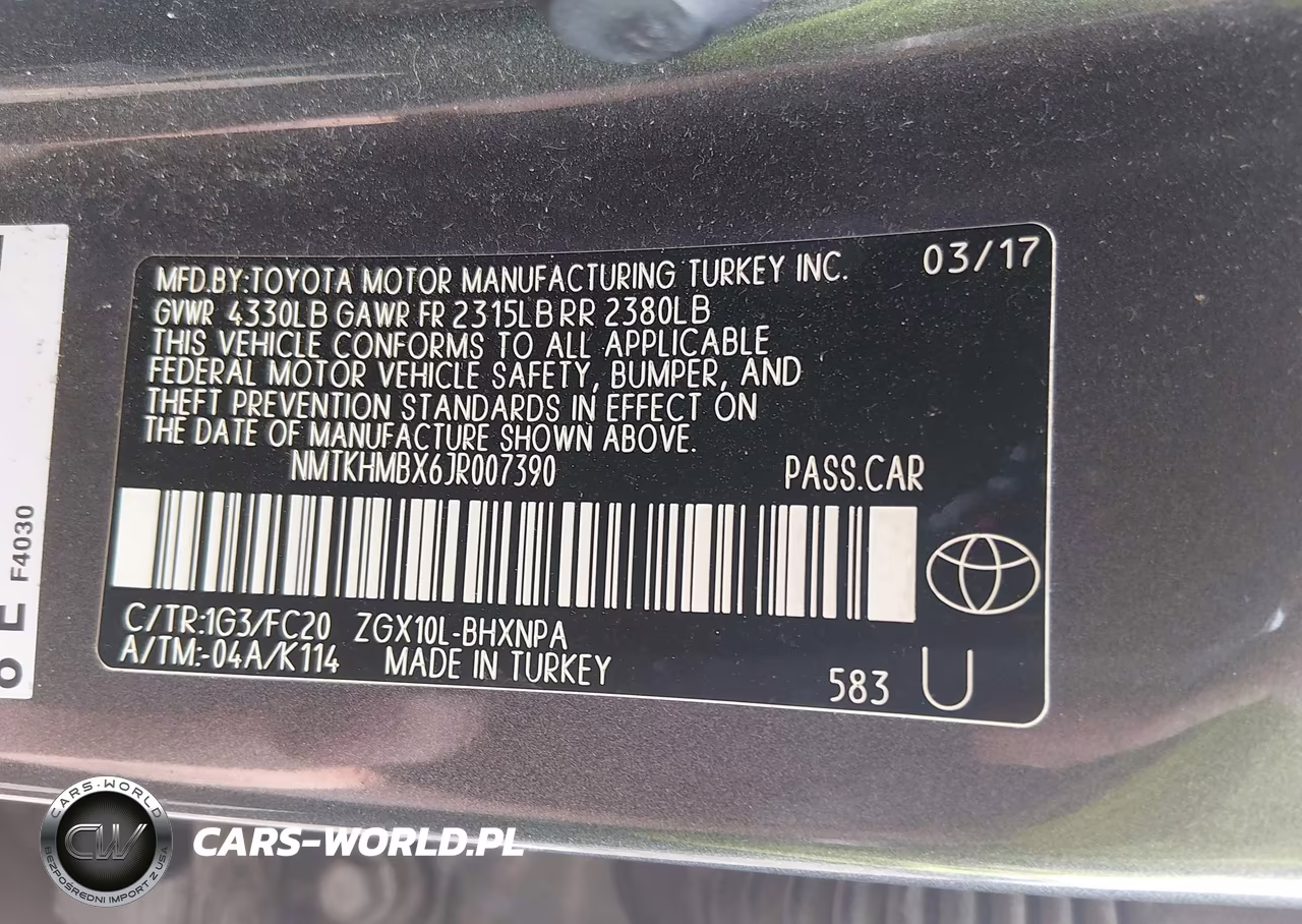 2018 Toyota C-Hr Xle VIN:NMTKHMBX6JR007390 - 9