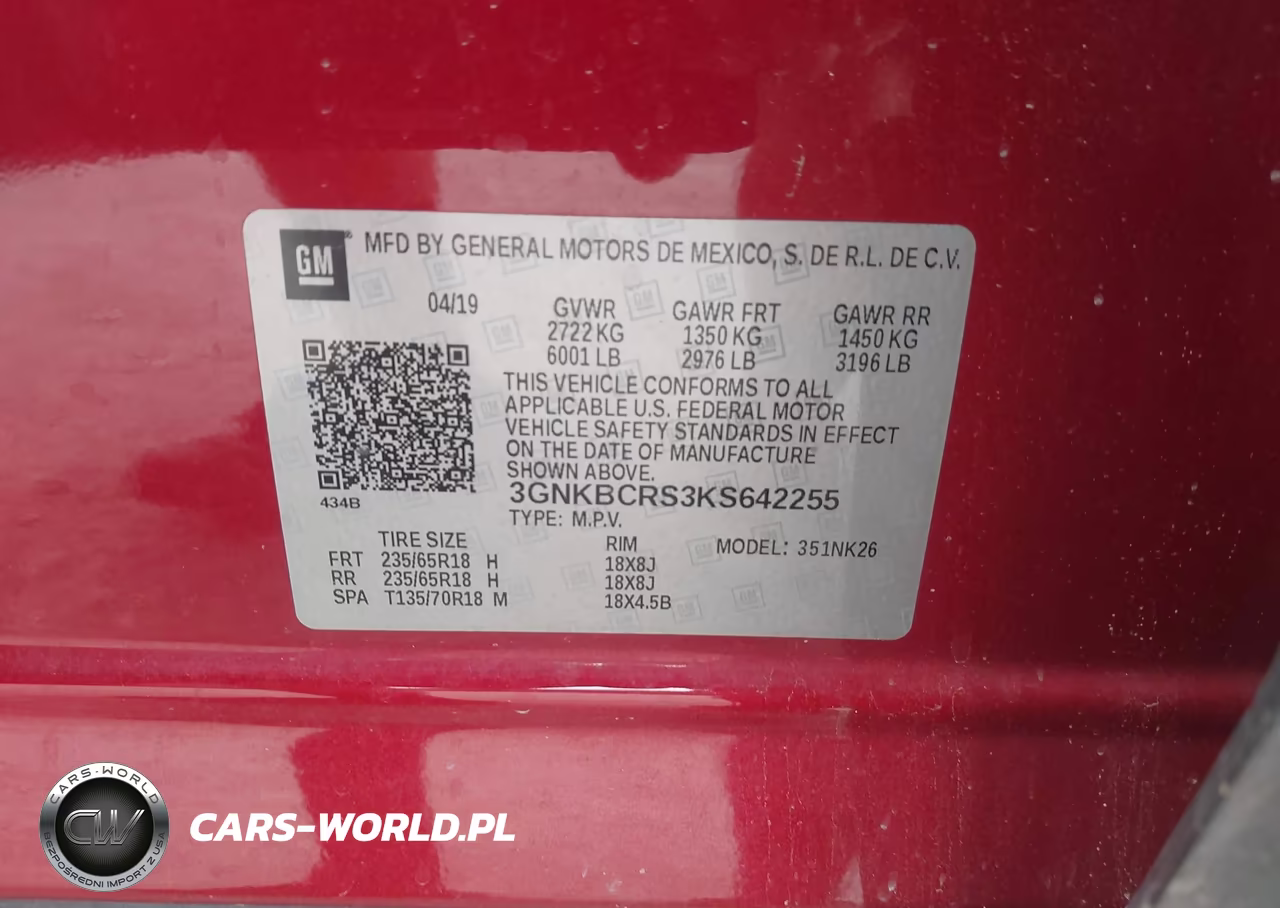 2019 Chevrolet Blazer VIN:3GNKBCRS3KS642255 - 9