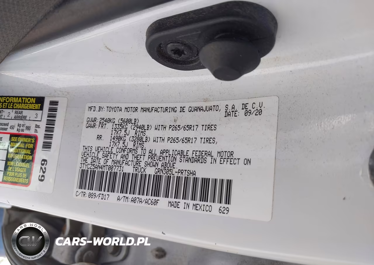 2021 Toyota Tacoma Trd Sport VIN:3TYCZ5AN4MT007731 - 9