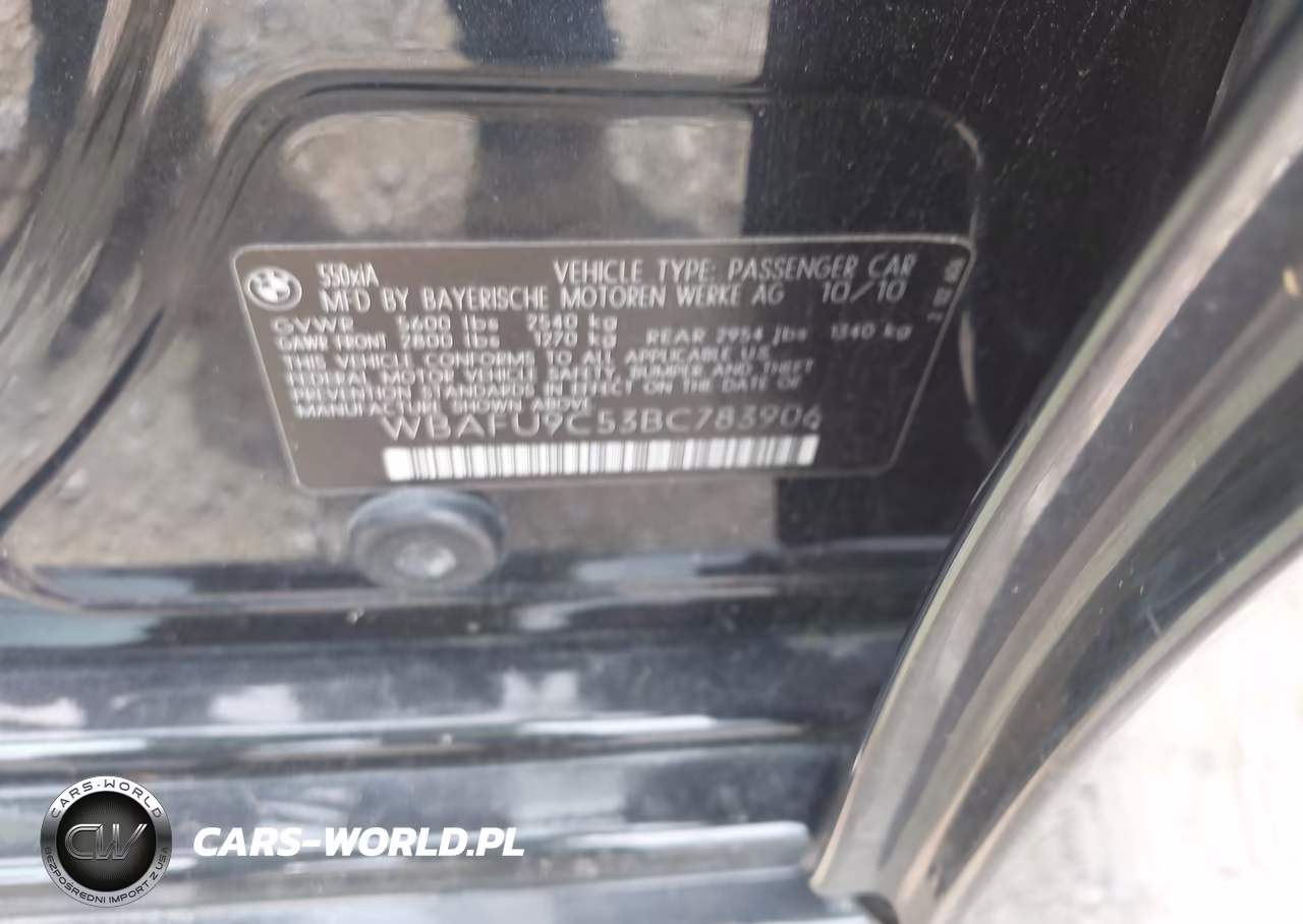 2011 BMW 550 Xi VIN:WBAFU9C53BC783906 - 9