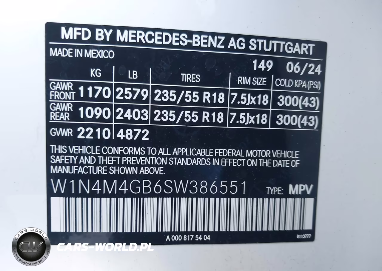 2025 Mercedes-Benz Glb 250 VIN:W1N4M4GB6SW386551 - 9