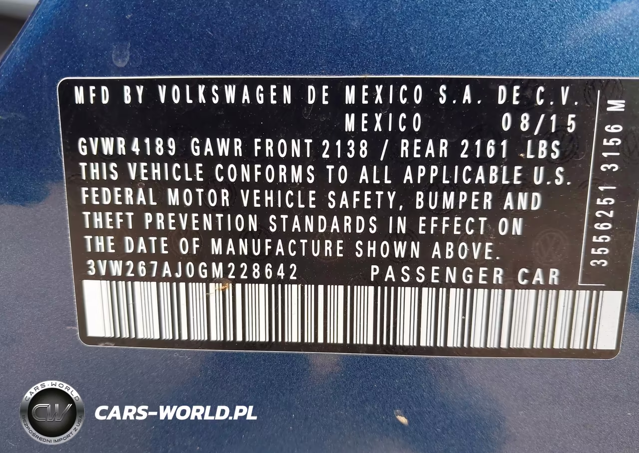 2016 Volkswagen Jetta 1.4T S VIN:3VW267AJ0GM228642 - 9