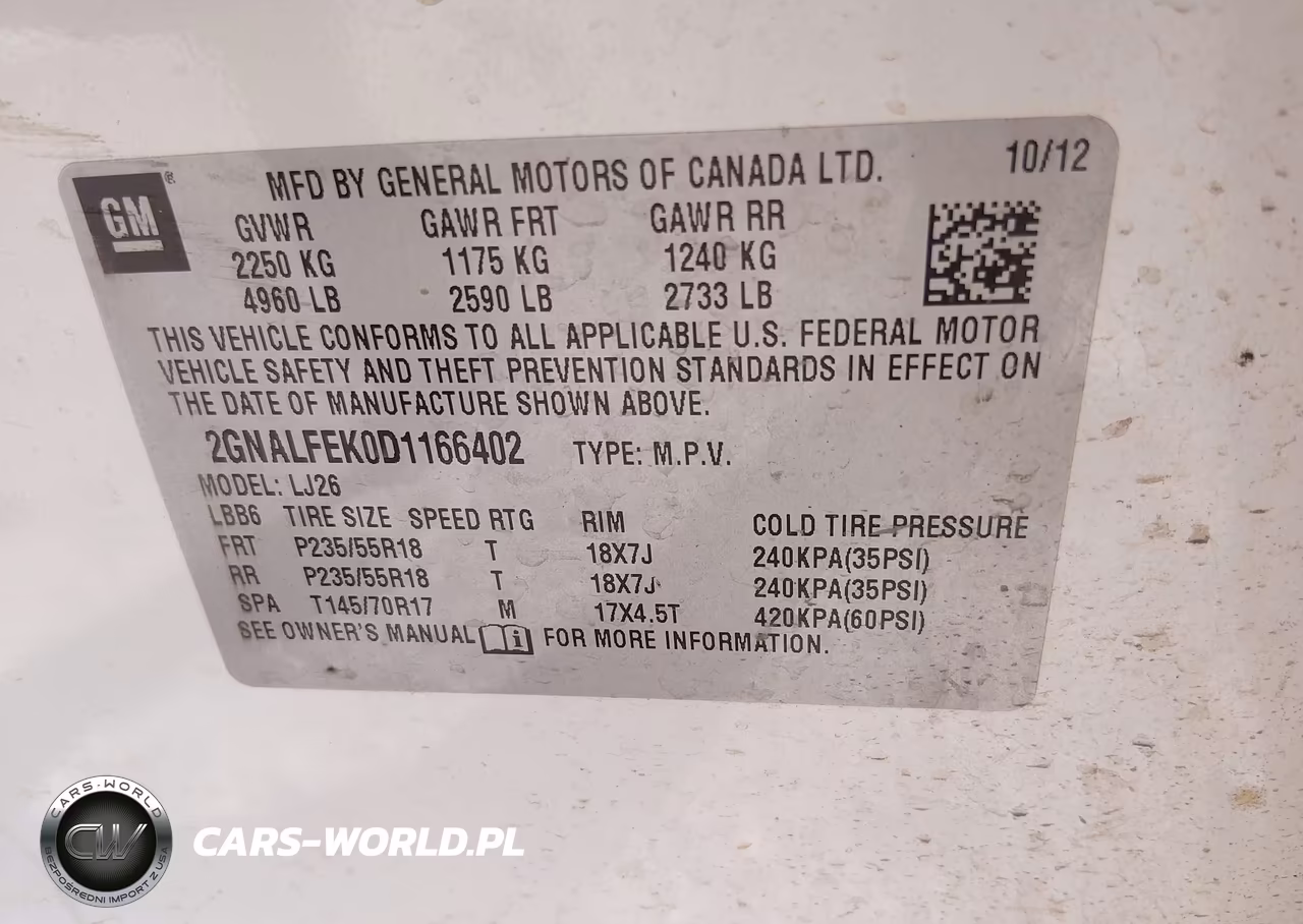 2013 Chevrolet Equinox Ltz VIN:2GNALFEK0D1166402 - 9
