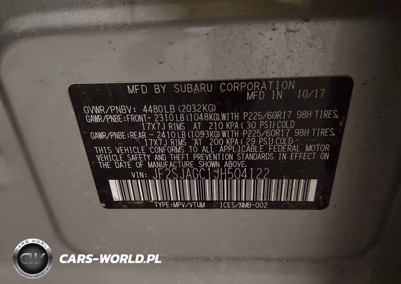 2018 Subaru Forester 2.5I Premium VIN:JF2SJAGC1JH504122 - 9
