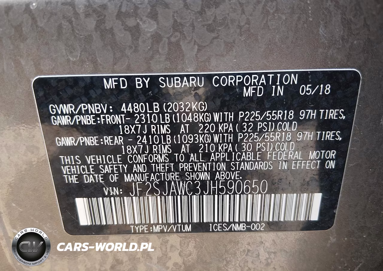 2018 Subaru Forester 2.5I Touring VIN:JF2SJAWC3JH590650 - 9