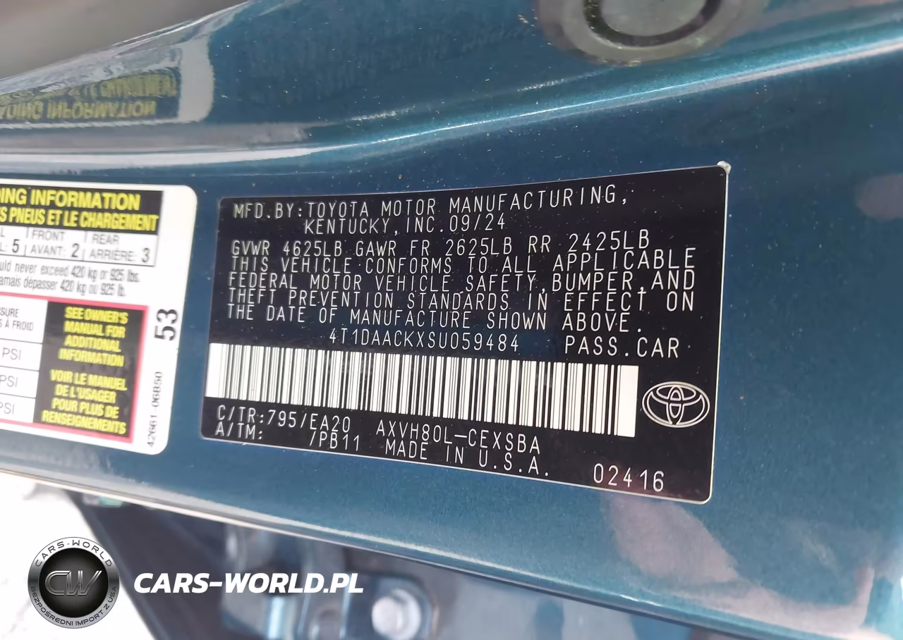 2025 Toyota Camry Se VIN:4T1DAACKXSU059484 - 9