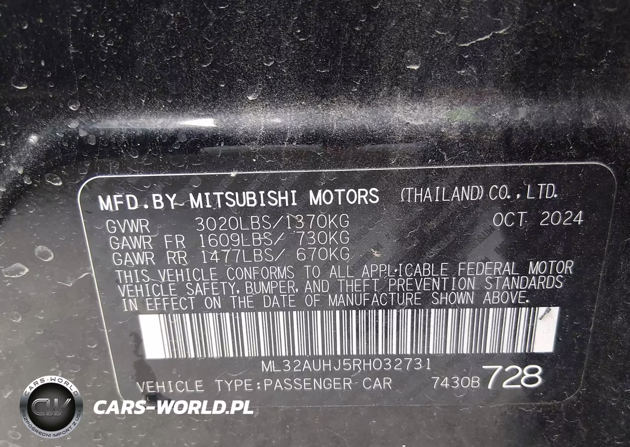 2024 Mitsubishi Mirage Es-Le VIN:ML32AUHJ5RH032731 - 9