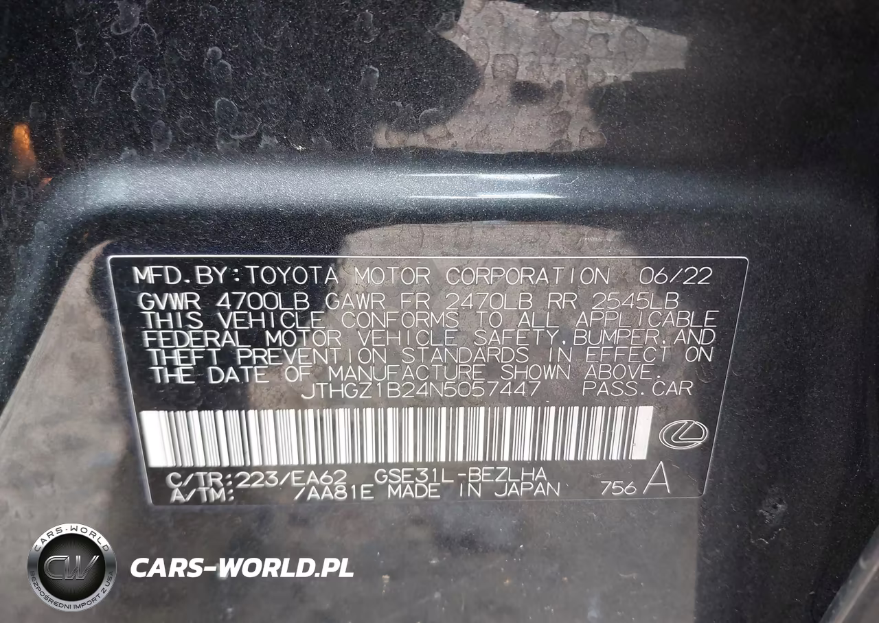 2022 Lexus Is 350 F Sport VIN:JTHGZ1B24N5057447 - 9