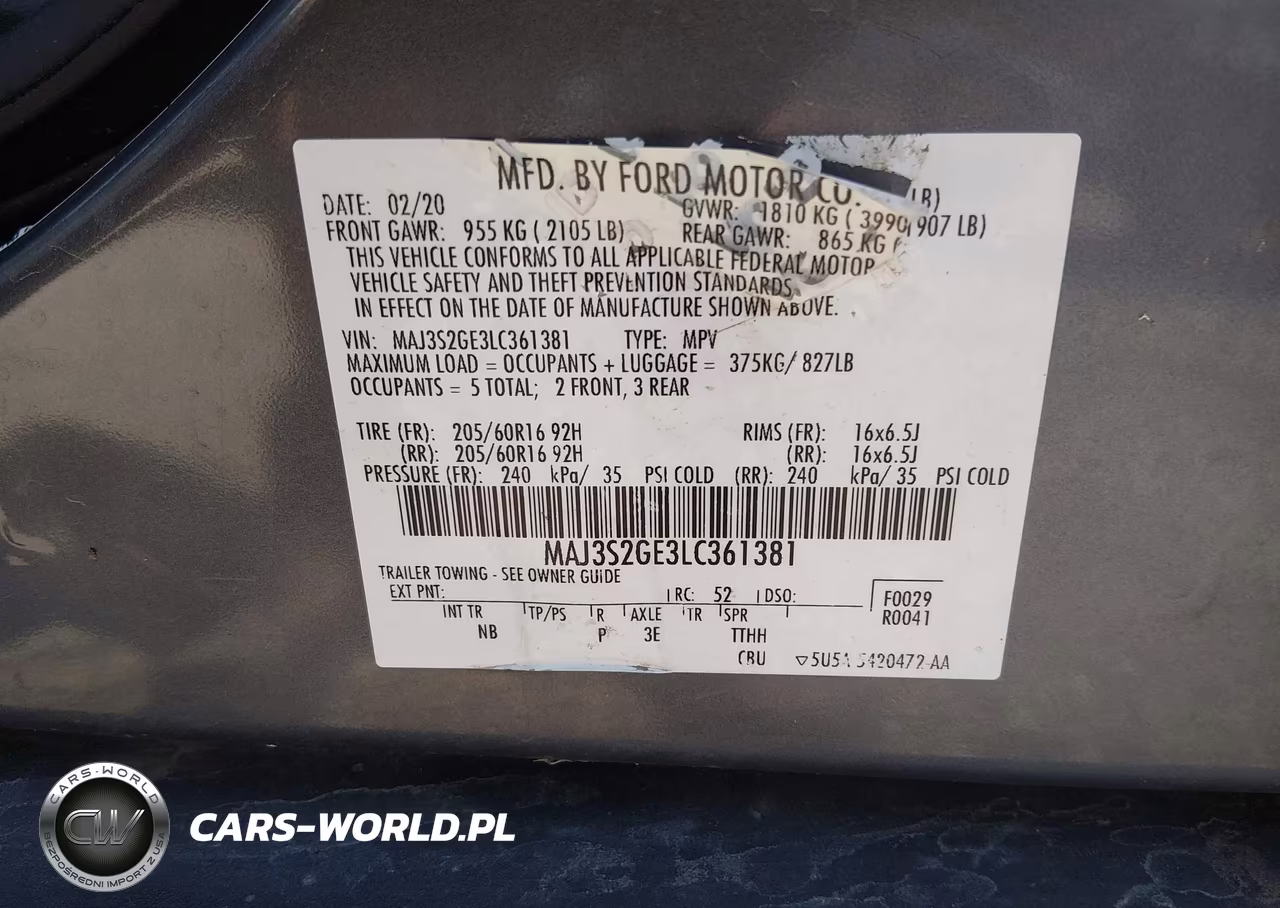 2020 Ford Ecosport Se VIN:MAJ3S2GE3LC361381 - 9