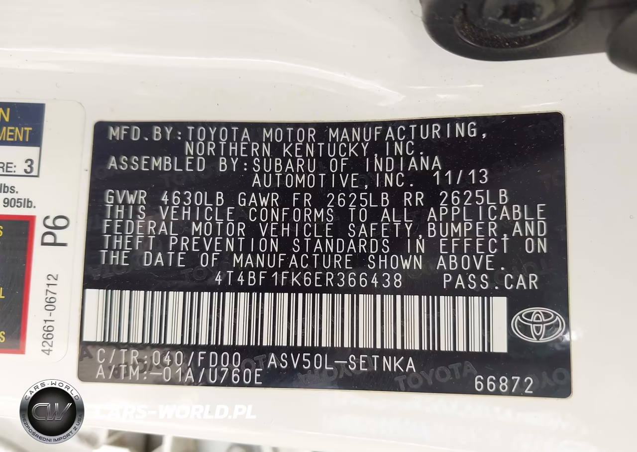 2014 Toyota Camry Le VIN:4T4BF1FK6ER366438 - 9