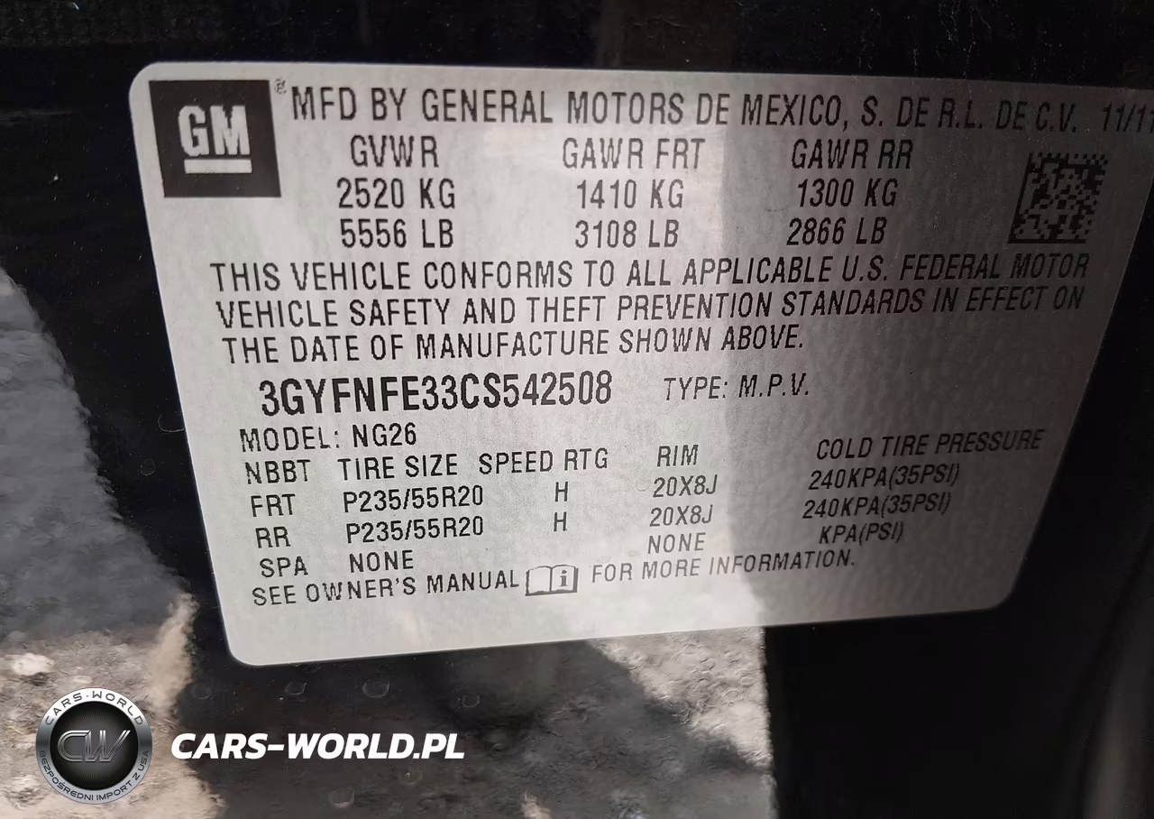 2012 Cadillac Srx Premium Collection VIN:3GYFNFE33CS542508 - 9
