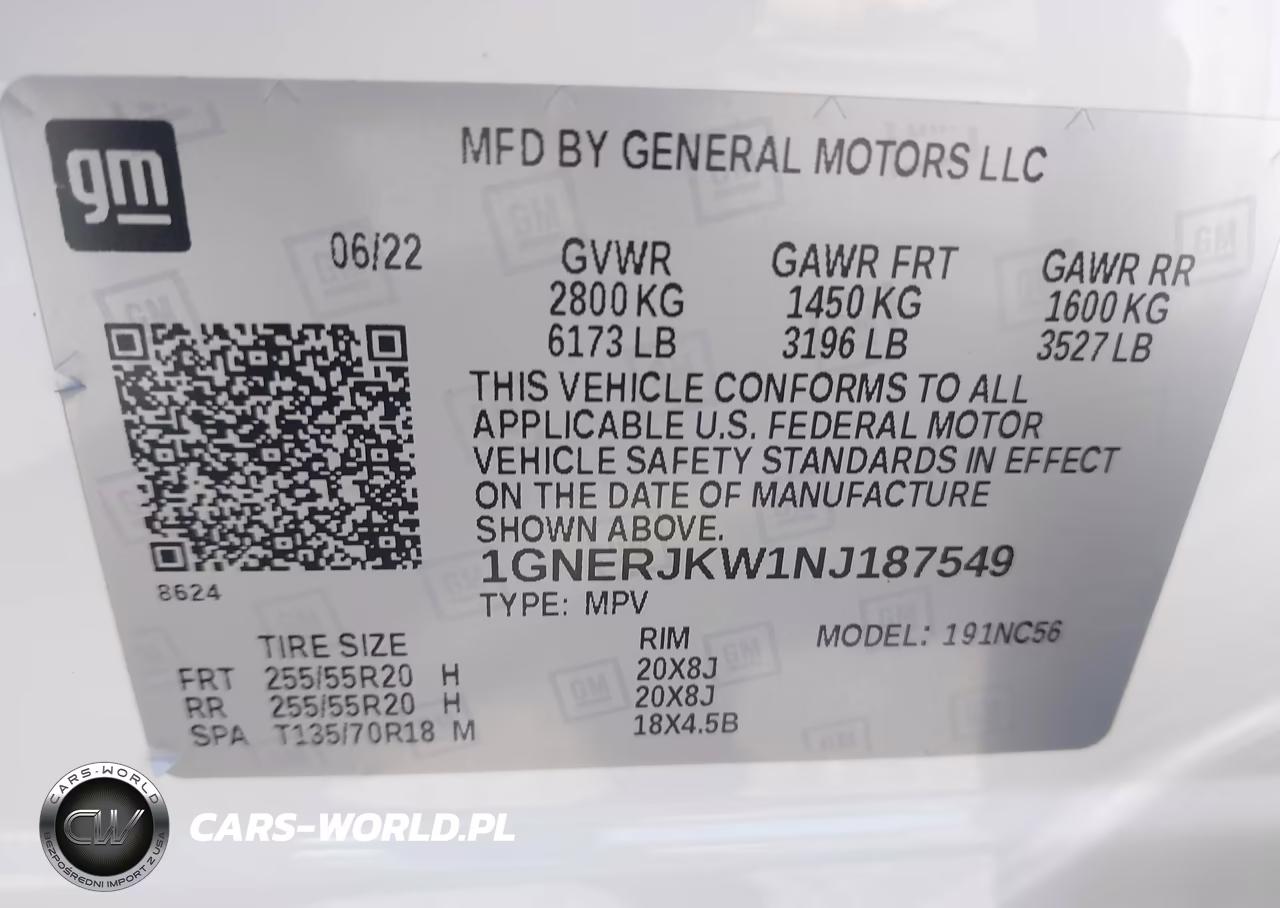 2022 Chevrolet Traverse Fwd Rs VIN:1GNERJKW1NJ187549 - 9