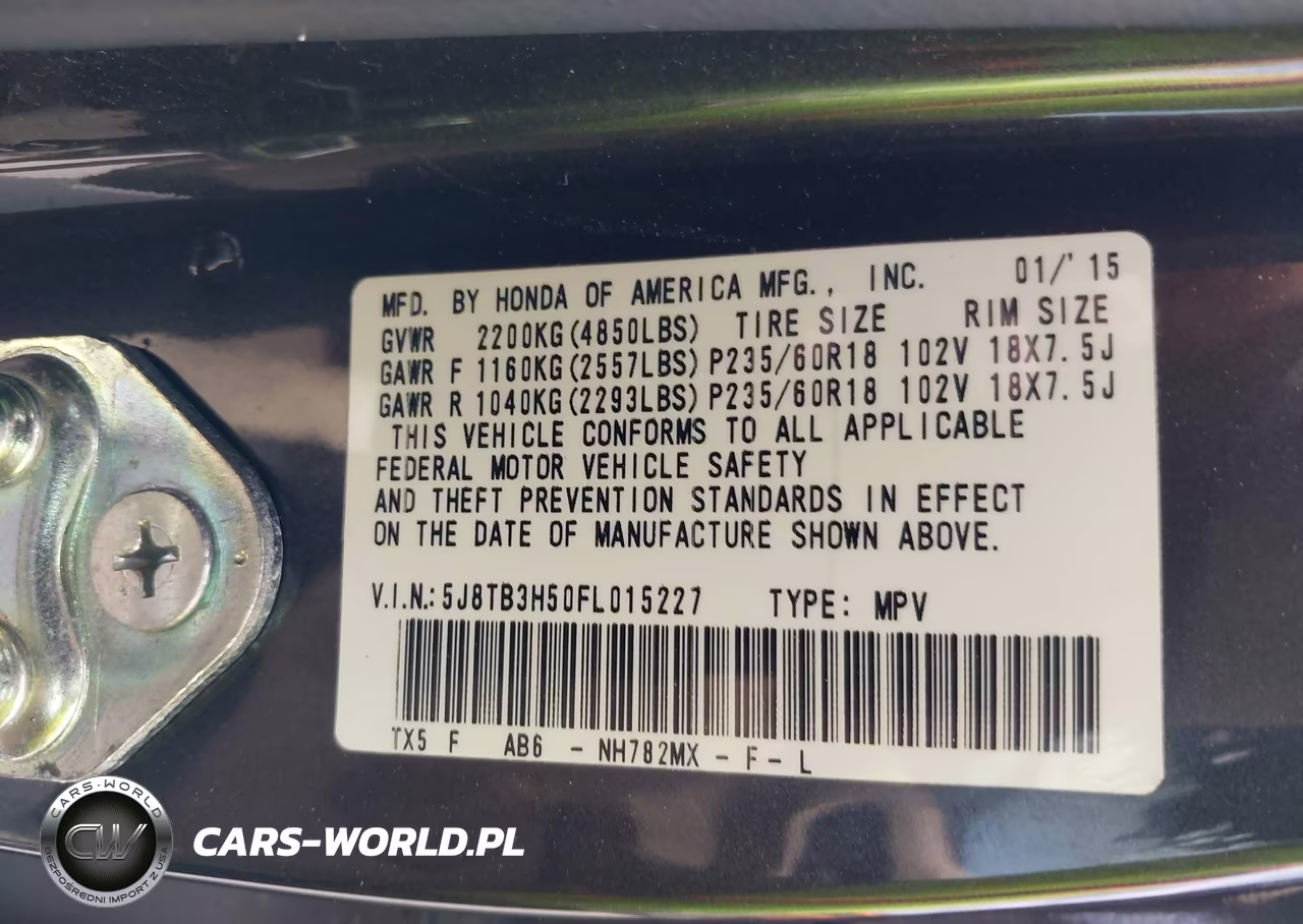 2015 Acura Rdx Technology VIN:5J8TB3H50FL015227 - 9