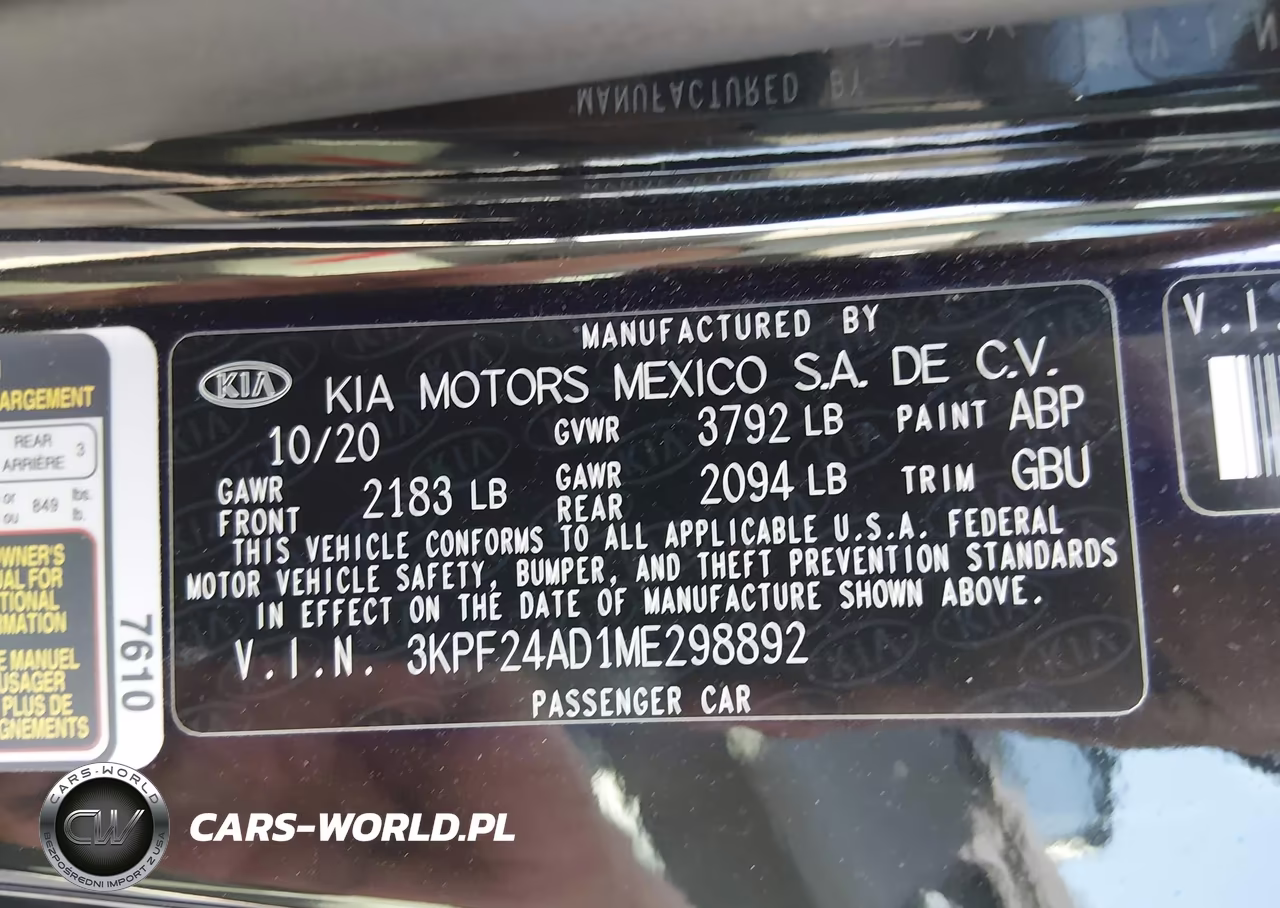 2021 Kia Forte Lxs VIN:3KPF24AD1ME298892 - 9