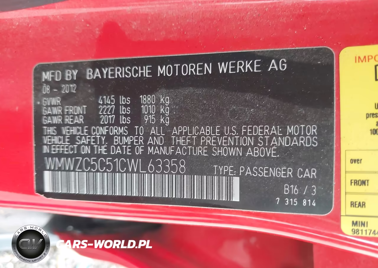 2012 Mini Cooper S Countryman VIN:WMWZC5C51CWL63358 - 9