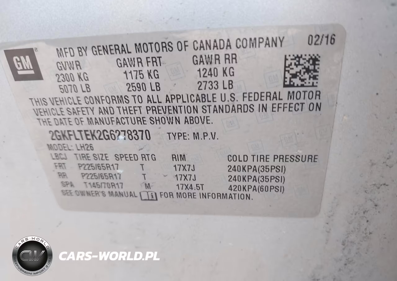 2016 GMC Terrain Sle-2 VIN:2GKFLTEK2G6278370 - 9