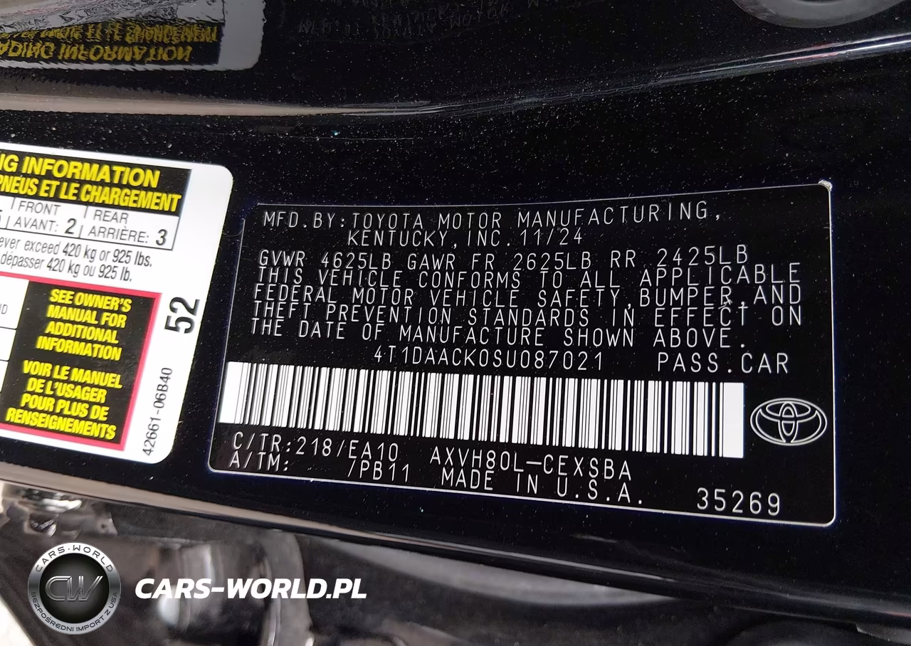 2025 Toyota Camry Se VIN:4T1DAACK0SU087021 - 9