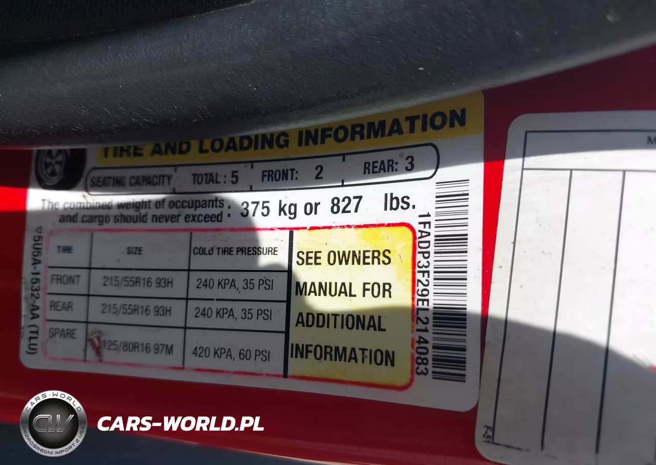 2014 Ford Focus Se VIN:1FADP3F29EL214083 - 9