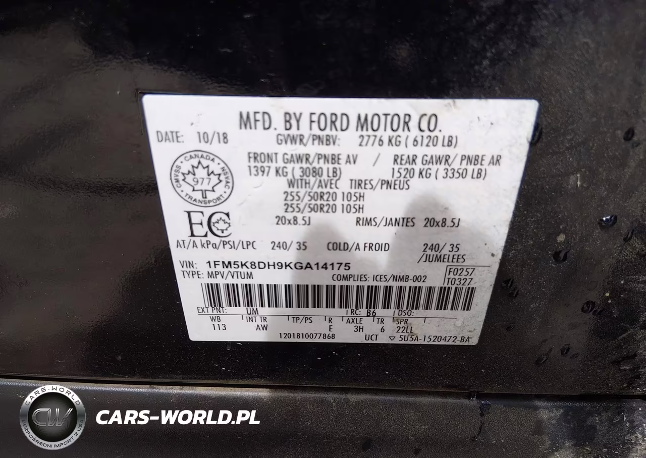 2019 Ford Explorer Xlt VIN:1FM5K8DH9KGA14175 - 9