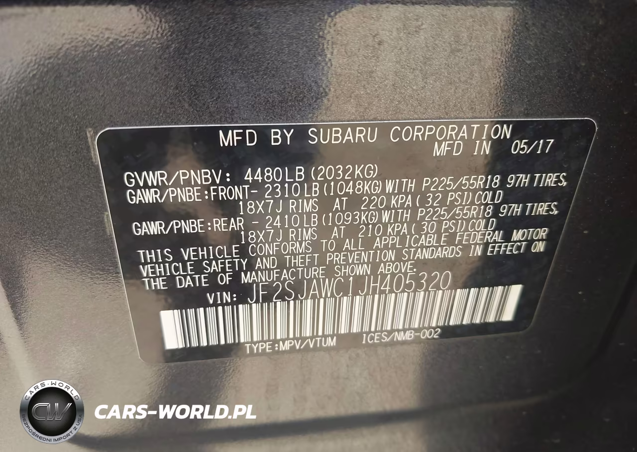 2018 Subaru Forester 2.5I Touring VIN:JF2SJAWC1JH405320 - 9