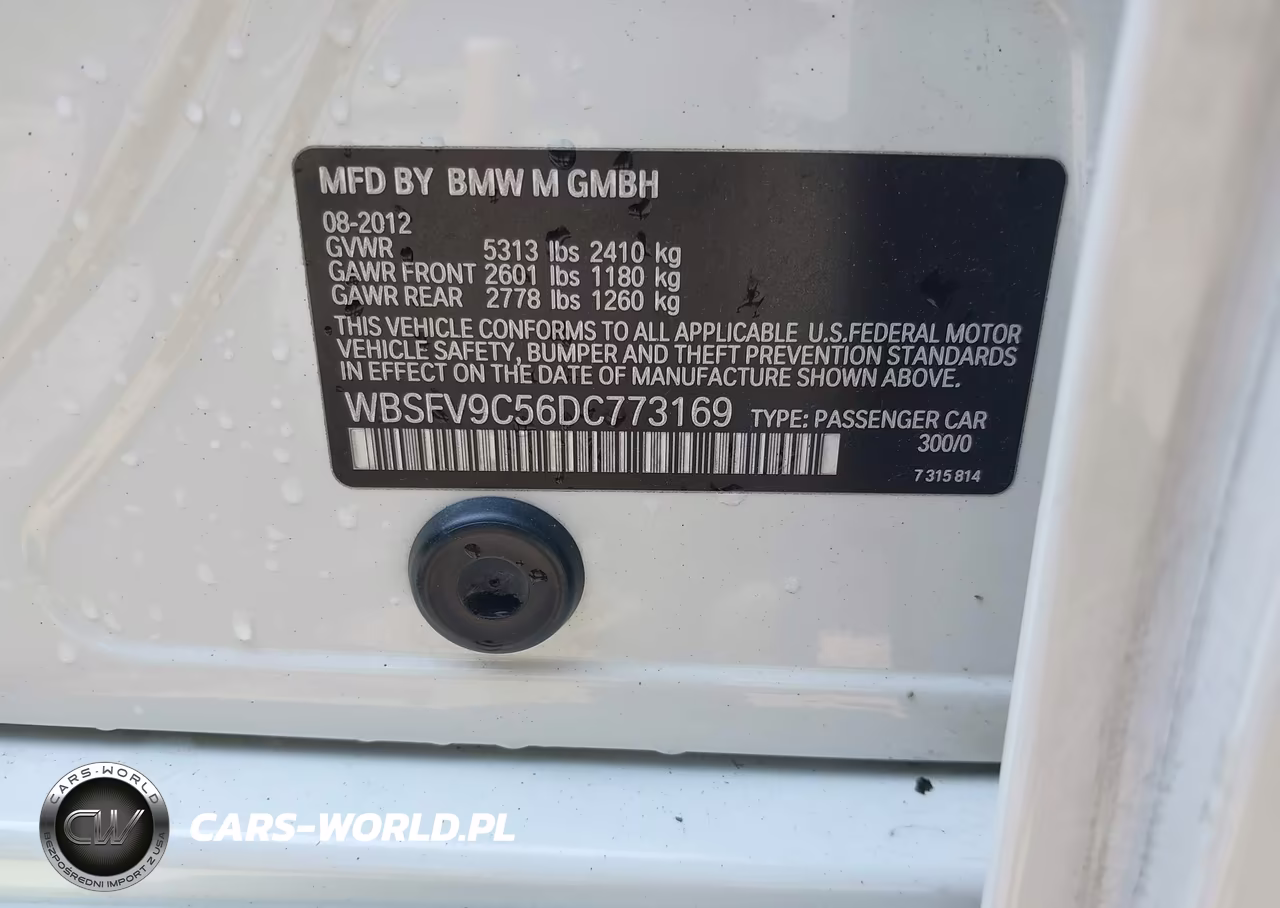 2013 BMW M5 VIN:WBSFV9C56DC773169 - 9