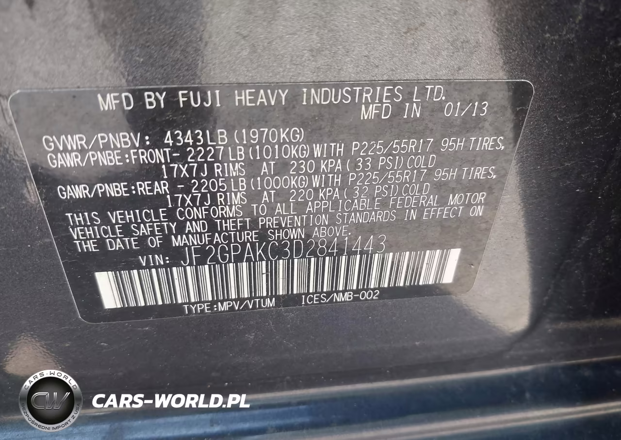 2013 Subaru Xv Crosstrek 2.0I Limited VIN:JF2GPAKC3D2841443 - 9