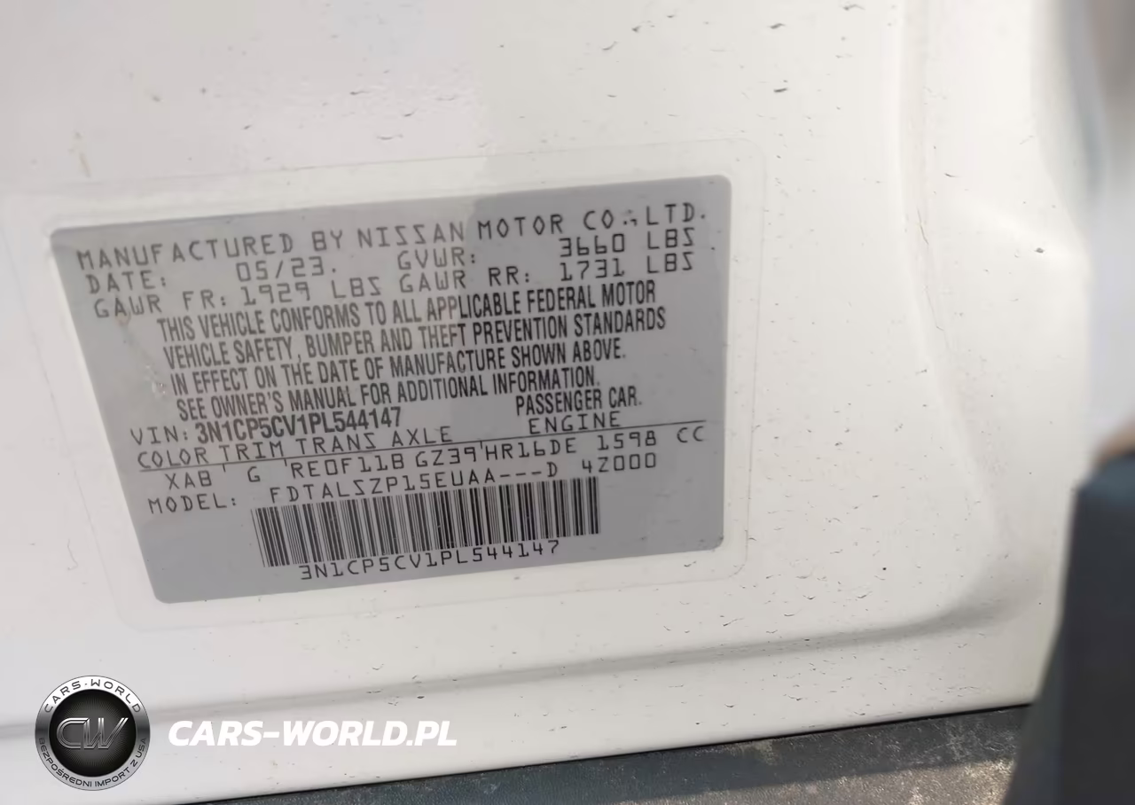 2023 Nissan Kicks Sv Xtronic Cvt VIN:3N1CP5CV1PL544147 - 9