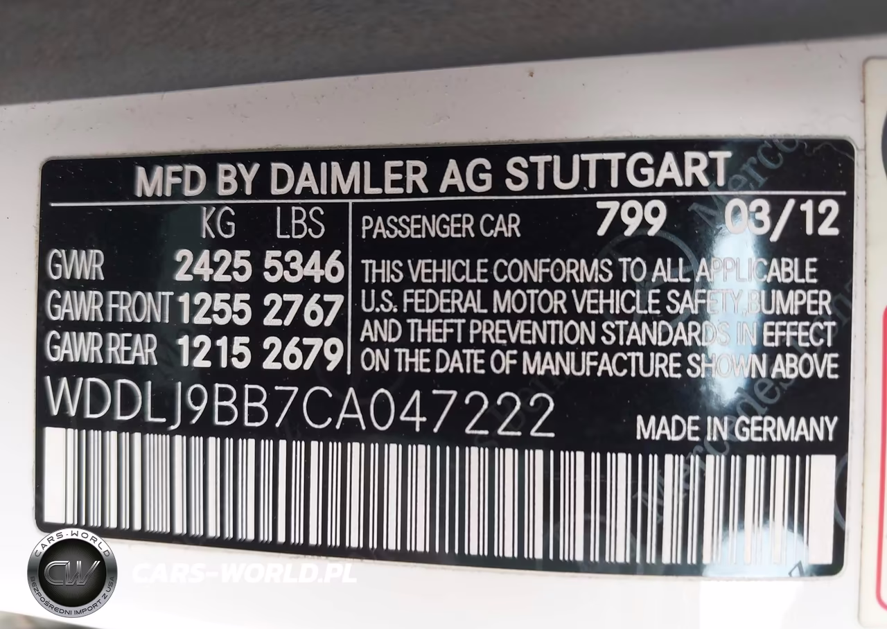 2012 Mercedes-Benz Cls 550 4Matic VIN:WDDLJ9BB7CA047222 - 9