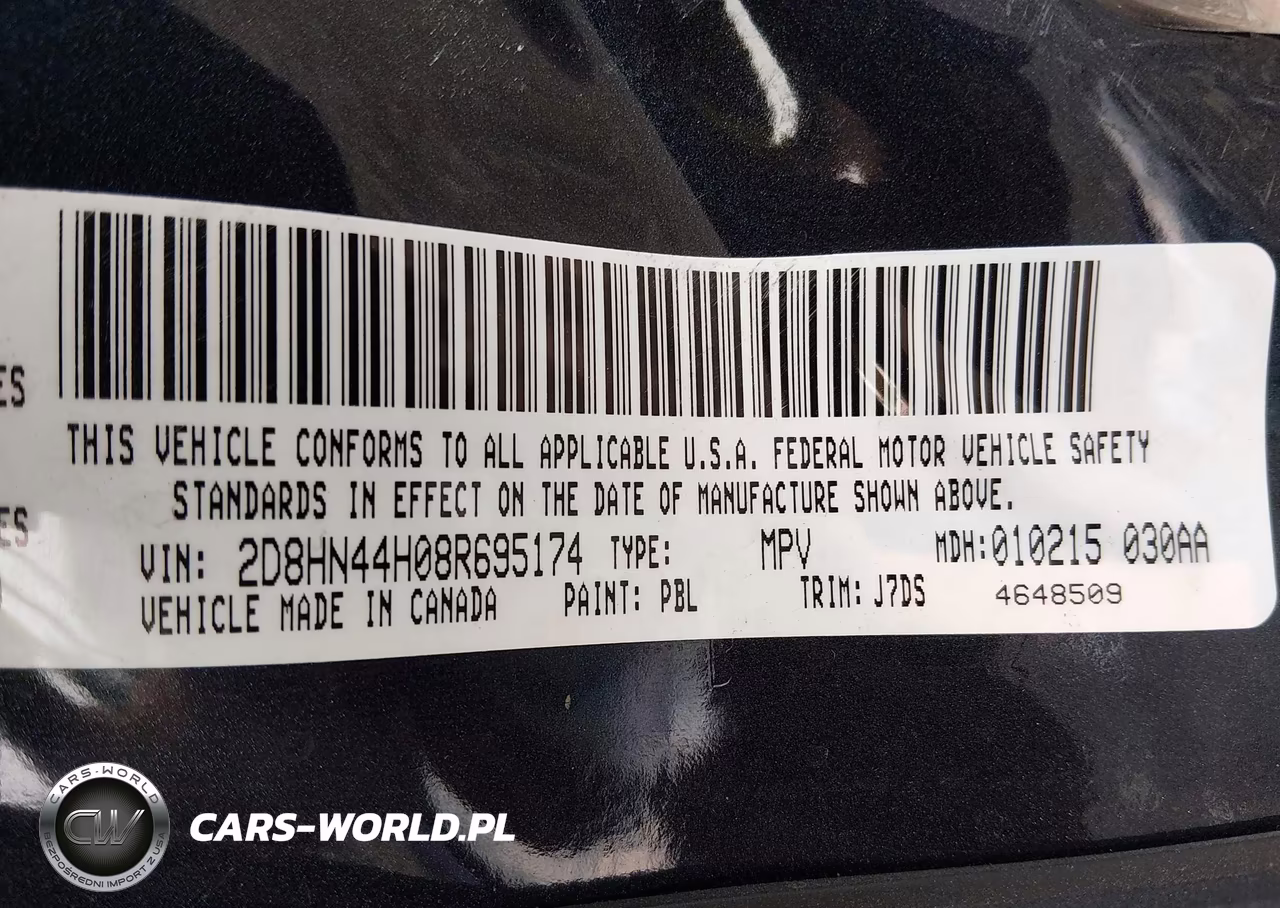 2008 Dodge Grand Caravan Se VIN:2D8HN44H08R695174 - 9