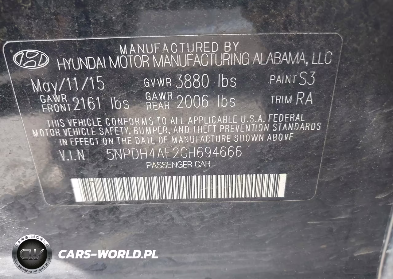 2016 Hyundai Elantra Se VIN:5NPDH4AE2GH694666 - 9