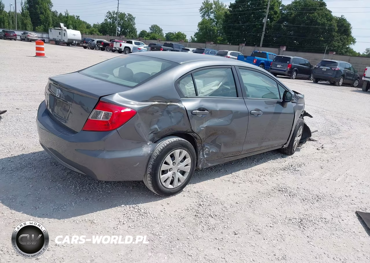 2012 Honda Civic Lx VIN:19XFB2F58CE017563 - 4