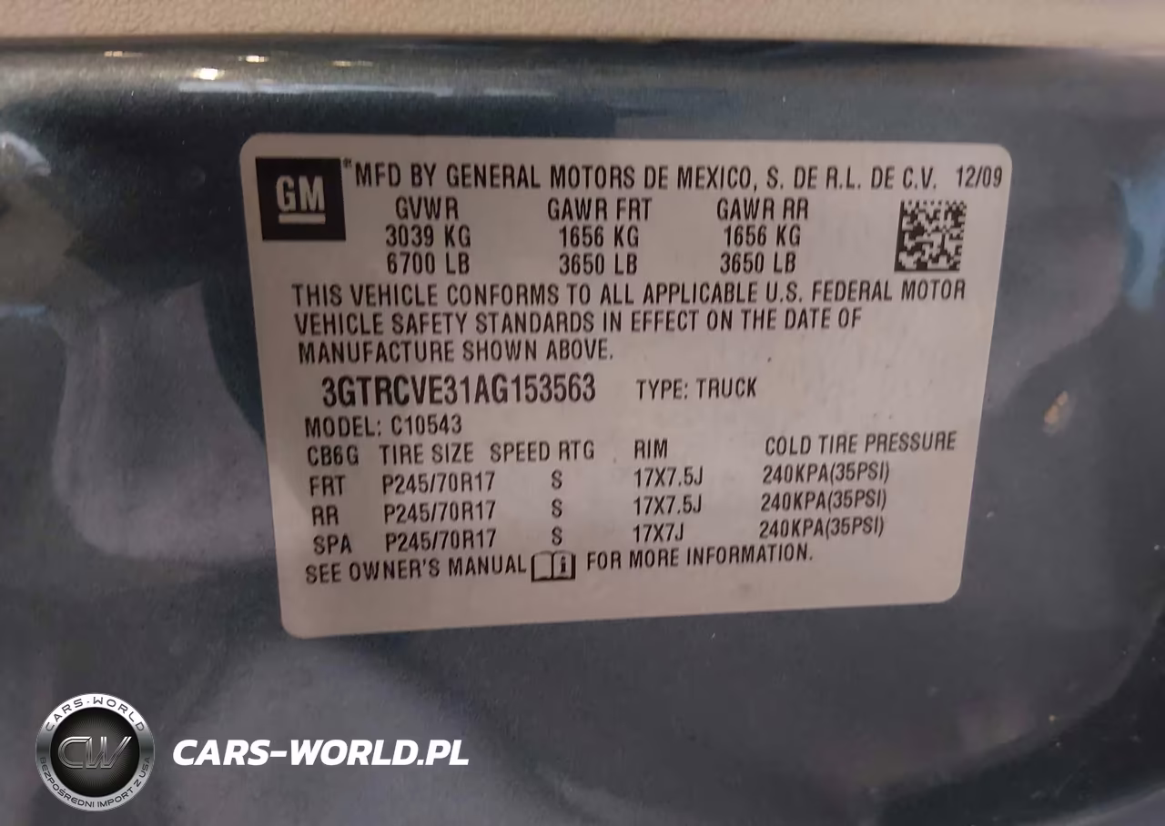 2010 GMC Sierra 1500 Xtra Fuel Economy VIN:3GTRCVE31AG153563 - 9