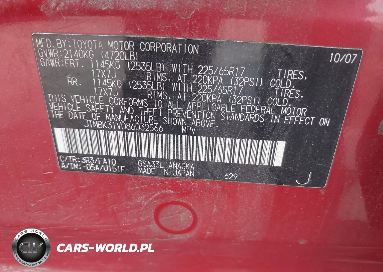 2008 Toyota Rav4 Ltd VIN:JTMBK31V086032566 - 9