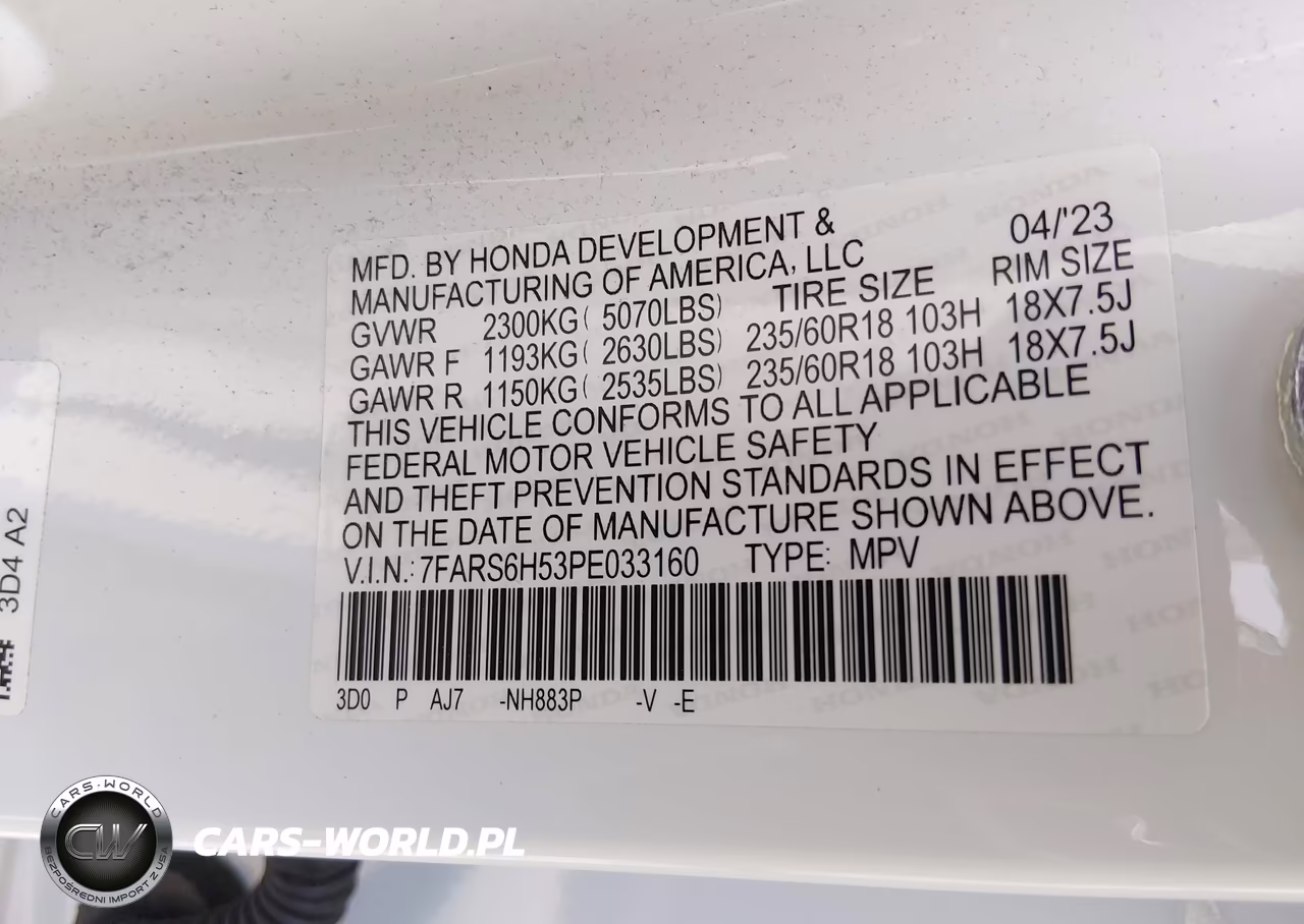 2023 Honda Cr-V Hybrid Sport VIN:7FARS6H53PE033160 - 9