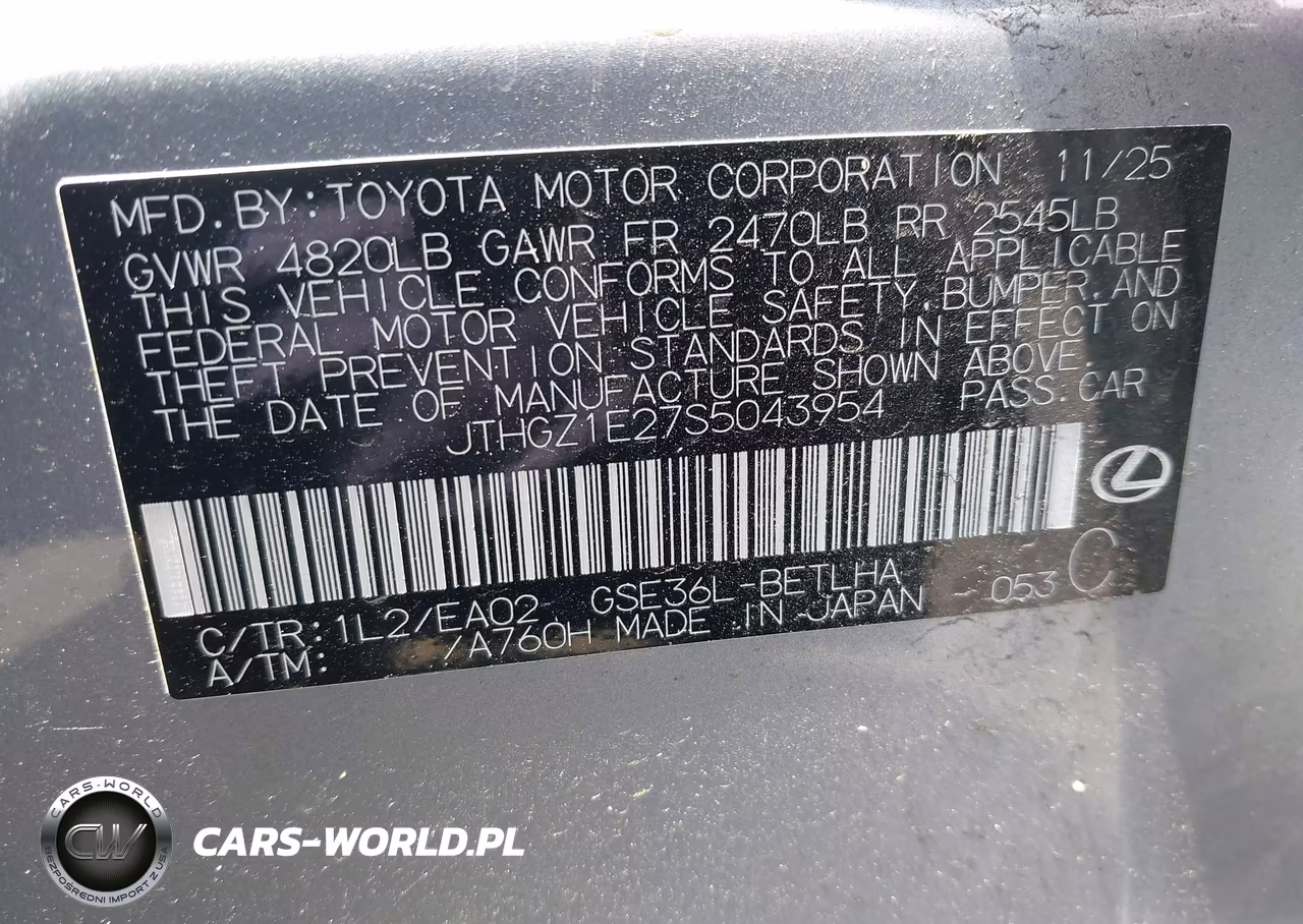 2025 Lexus Is 350 F Sport VIN:JTHGZ1E27S5043954 - 9