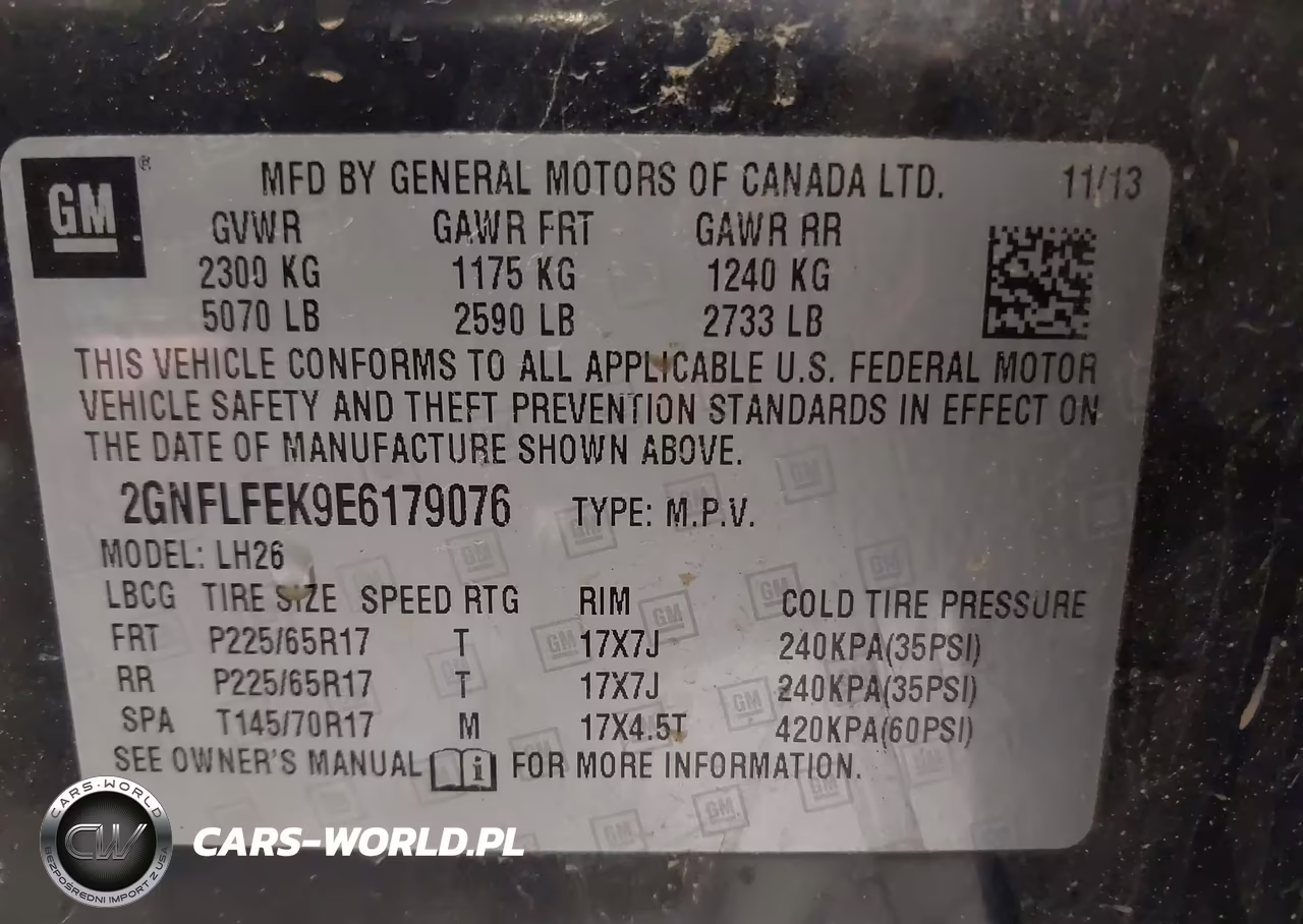 2014 Chevrolet Equinox Lt VIN:2GNFLFEK9E6179076 - 9