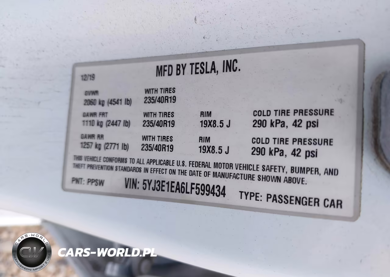 2020 Tesla Model 3 Standard Range Plus Rear-Wheel Drive-Standard Range Rear-Wheel Drive VIN:5YJ3E1EA6LF599434 - 9